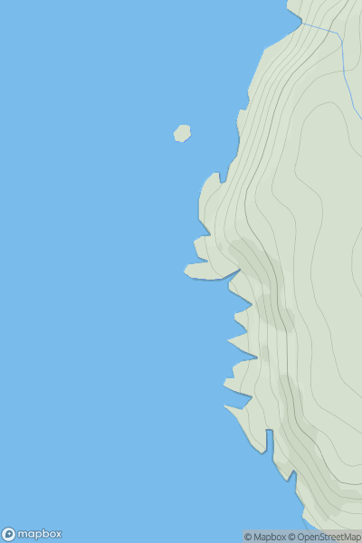 Thumbnail image for Am Bodach [Cape Wrath Peninsula] showing contour plot for surrounding peak